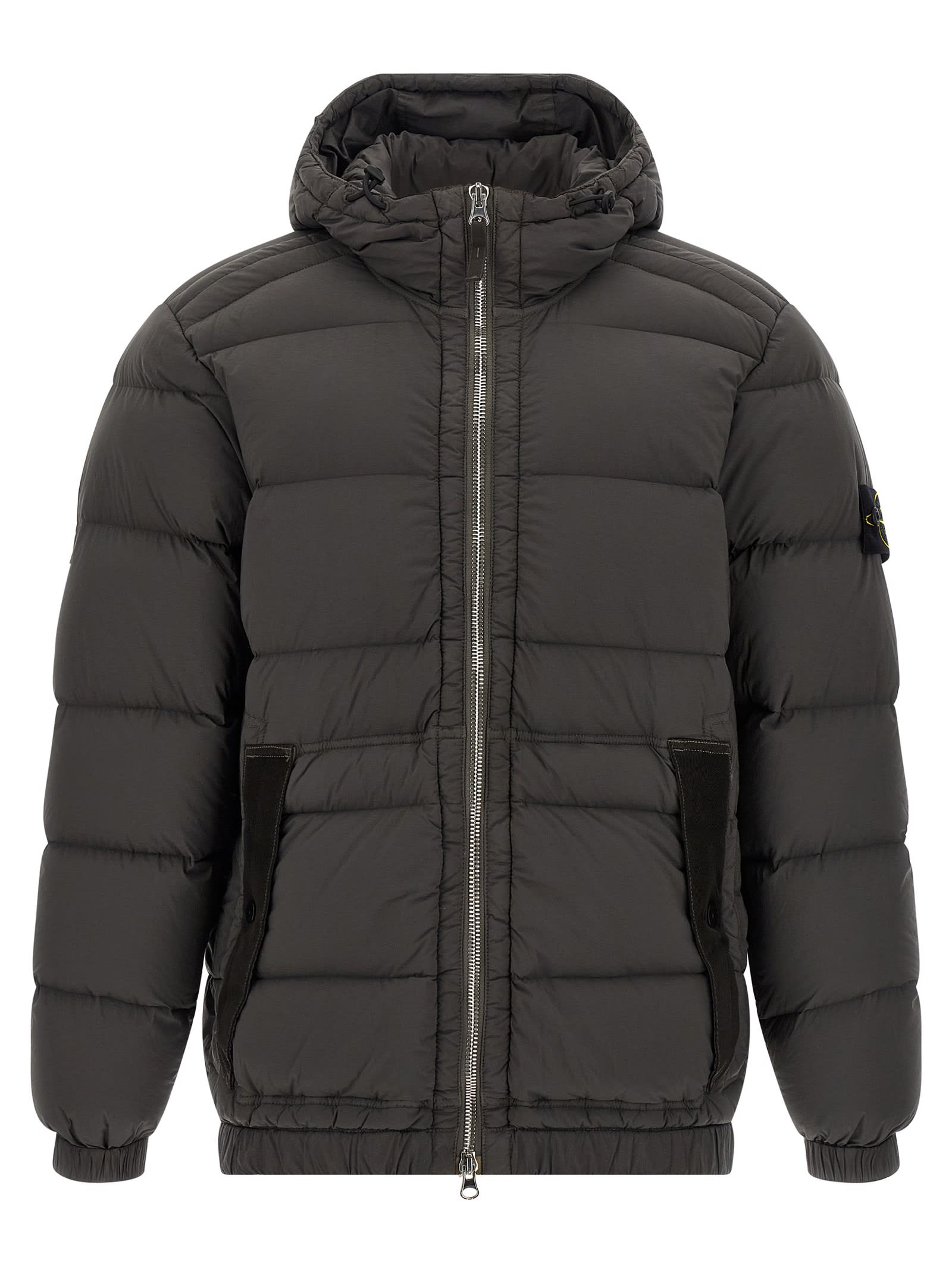 Seamless Tunnel Down Jacket With Hood