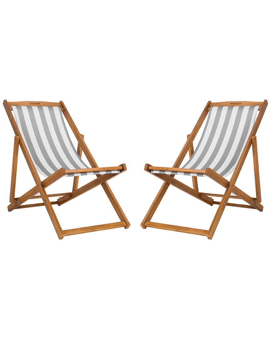 Loren Set Of 2 Outdoor Foldable Sling Chairs
