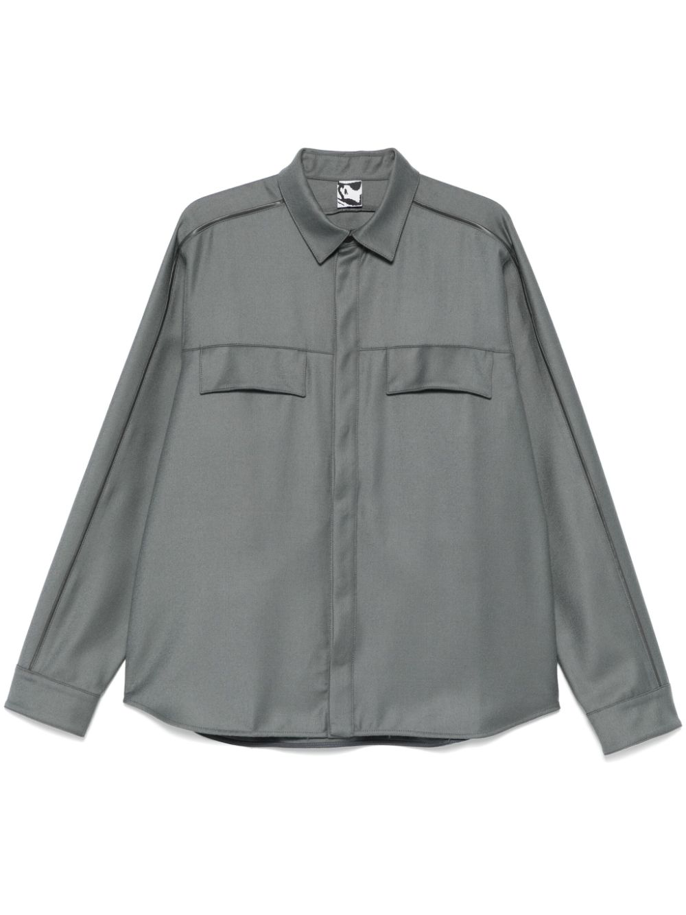 Flannel overshirt - Grey