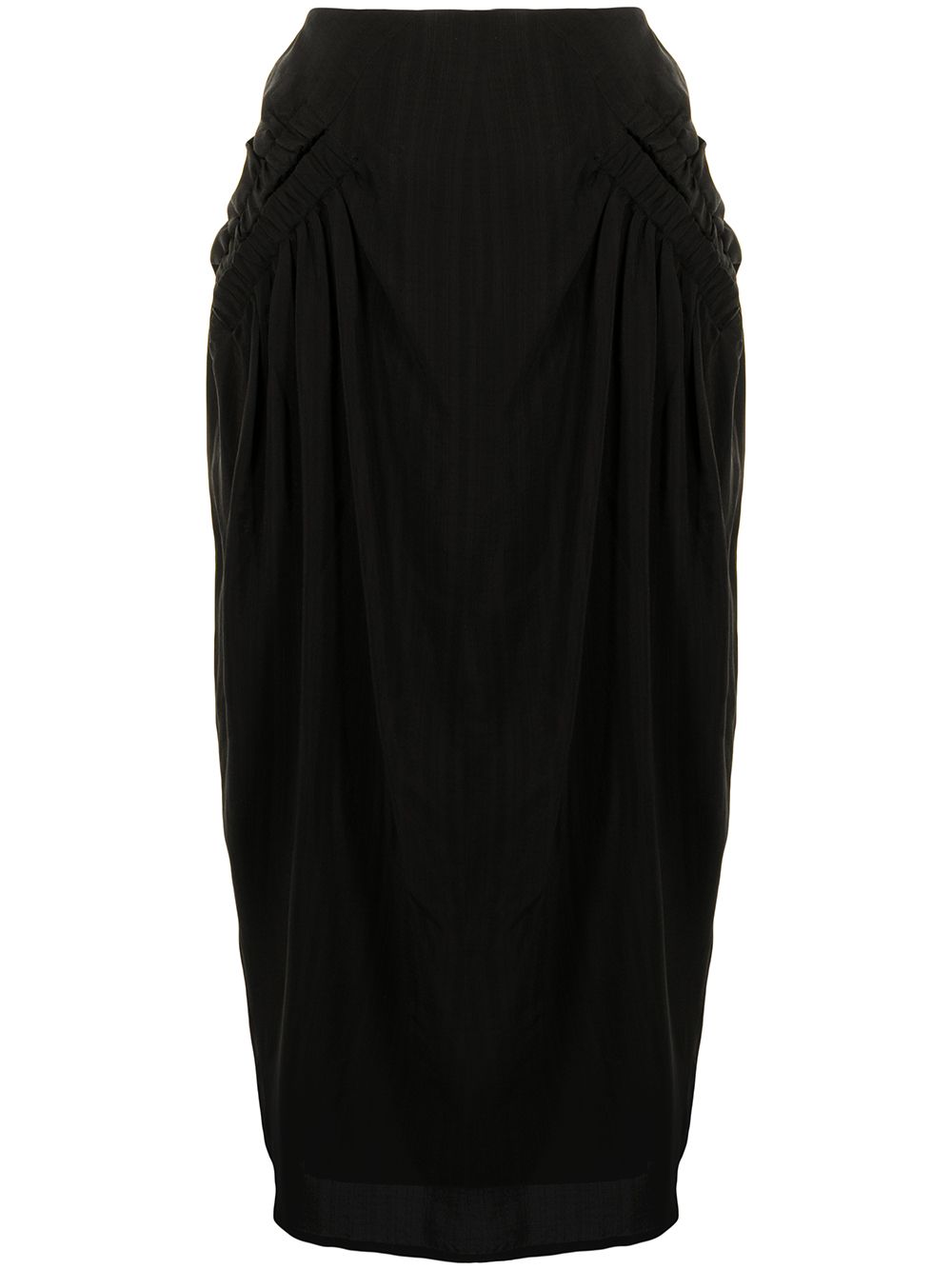 Karla ruched skirt - Black