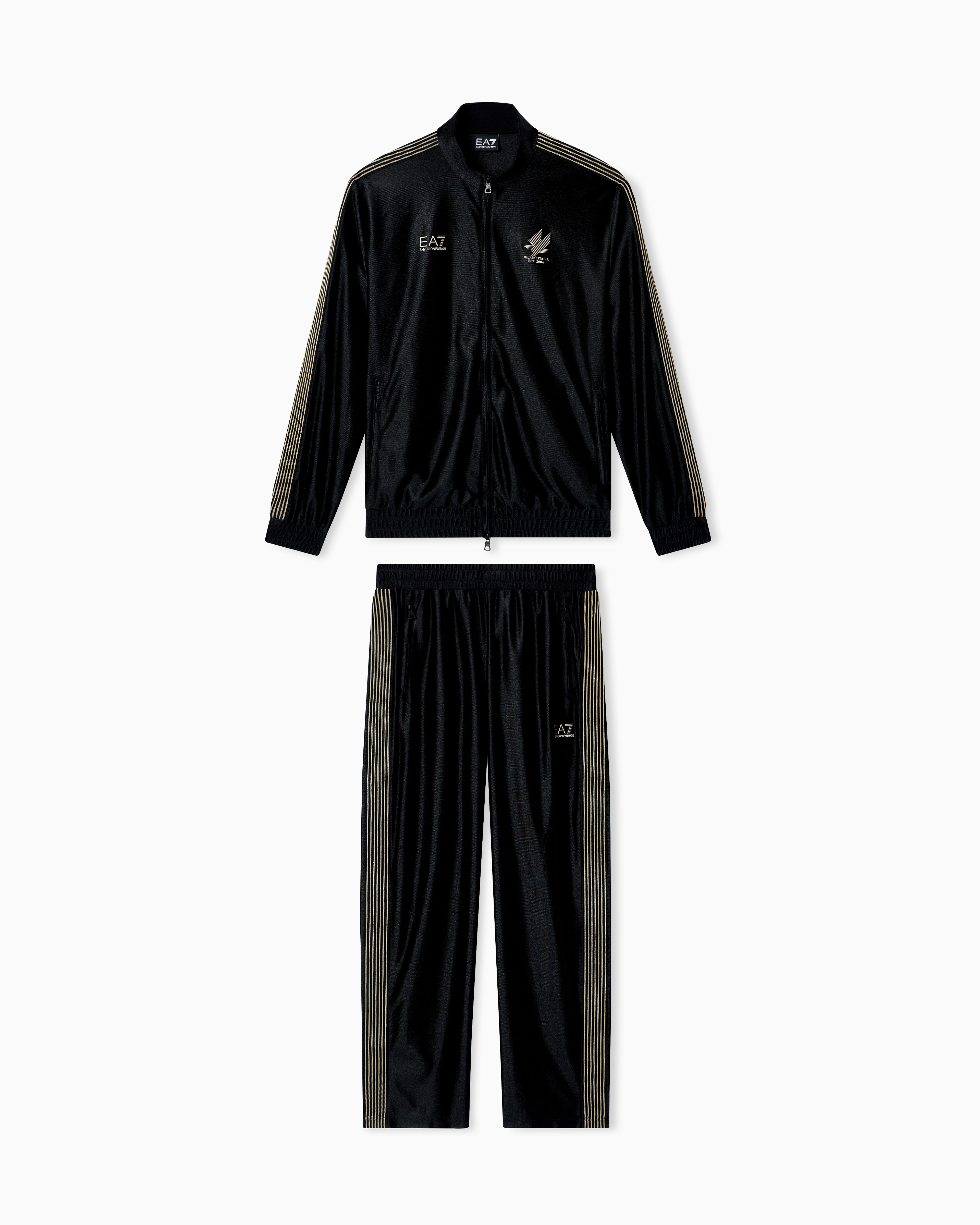 Soccer technical-fabric tracksuit