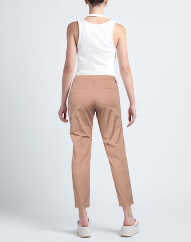Woman Pants Camel Size 2 Cotton, Elastane