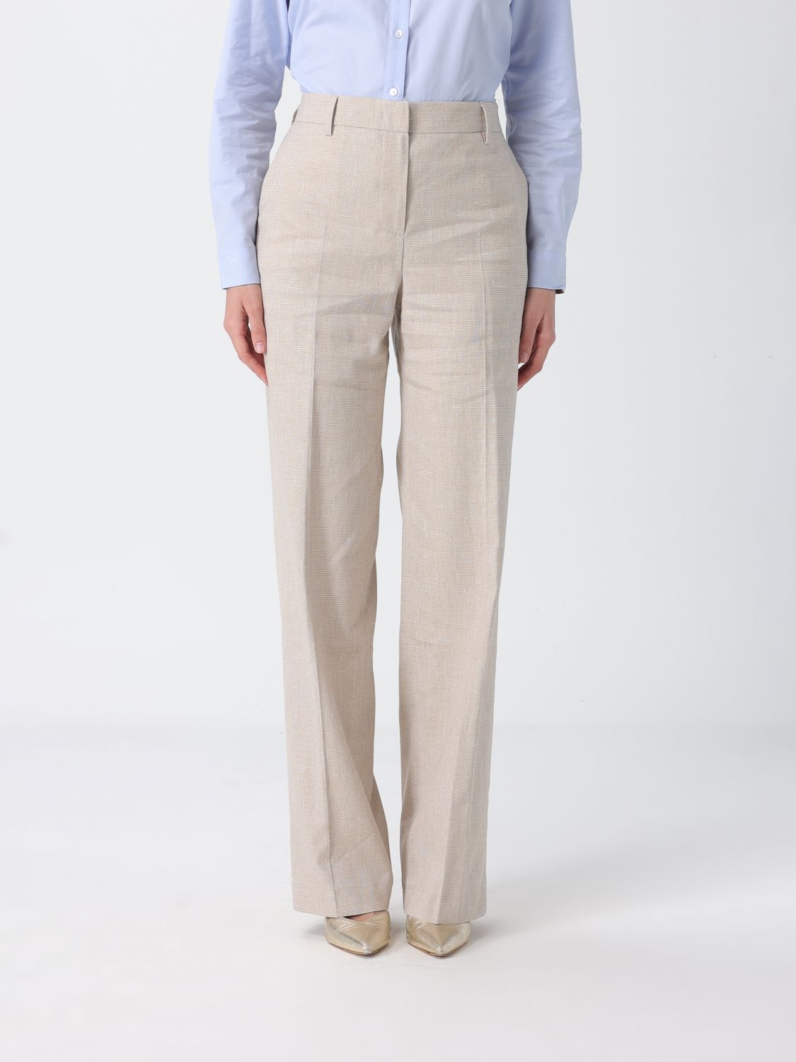 Pants Woman color Beige