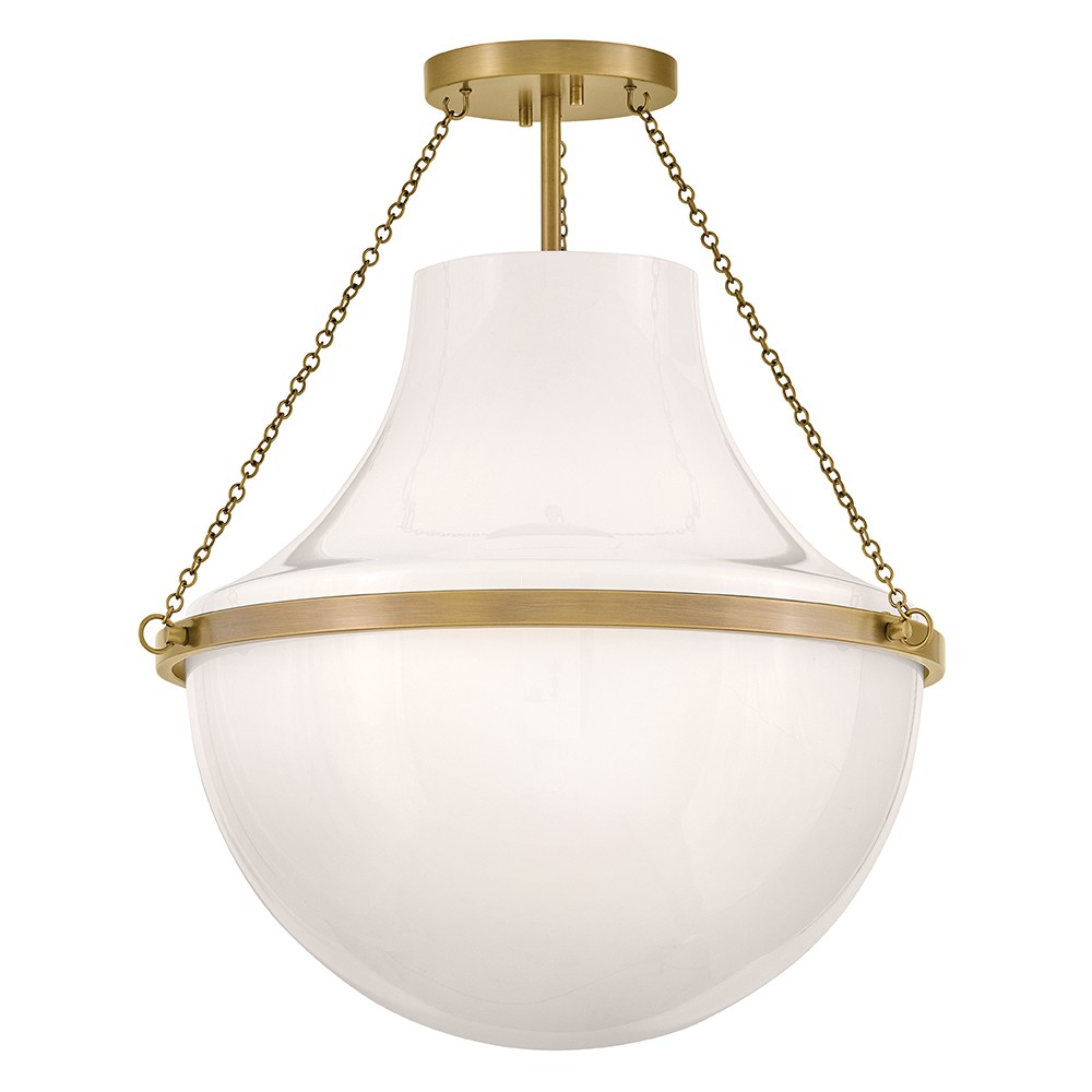 Heritage Brass LED Semi-Flush Mount from the Collins Collection