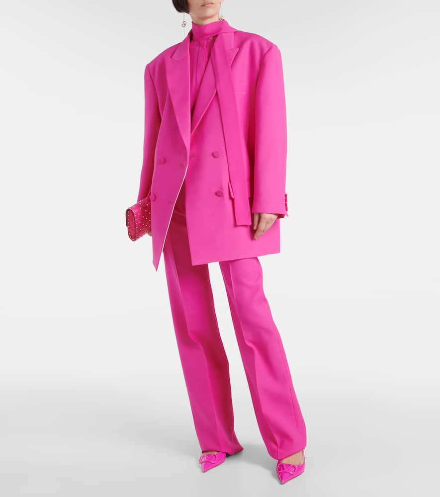 Crêpe Couture wool wide-leg pants