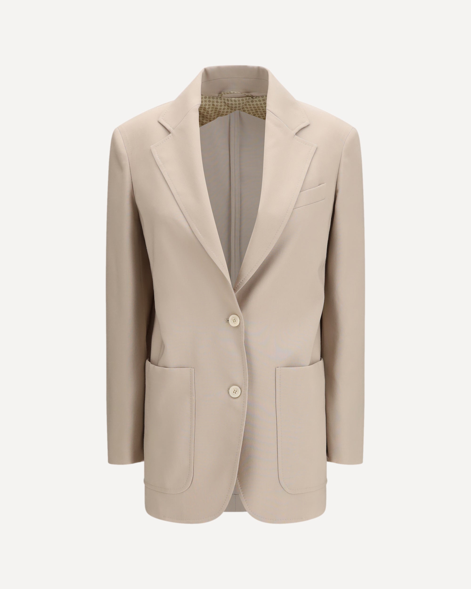 Single-breasted wool-blend Blazer Female 40