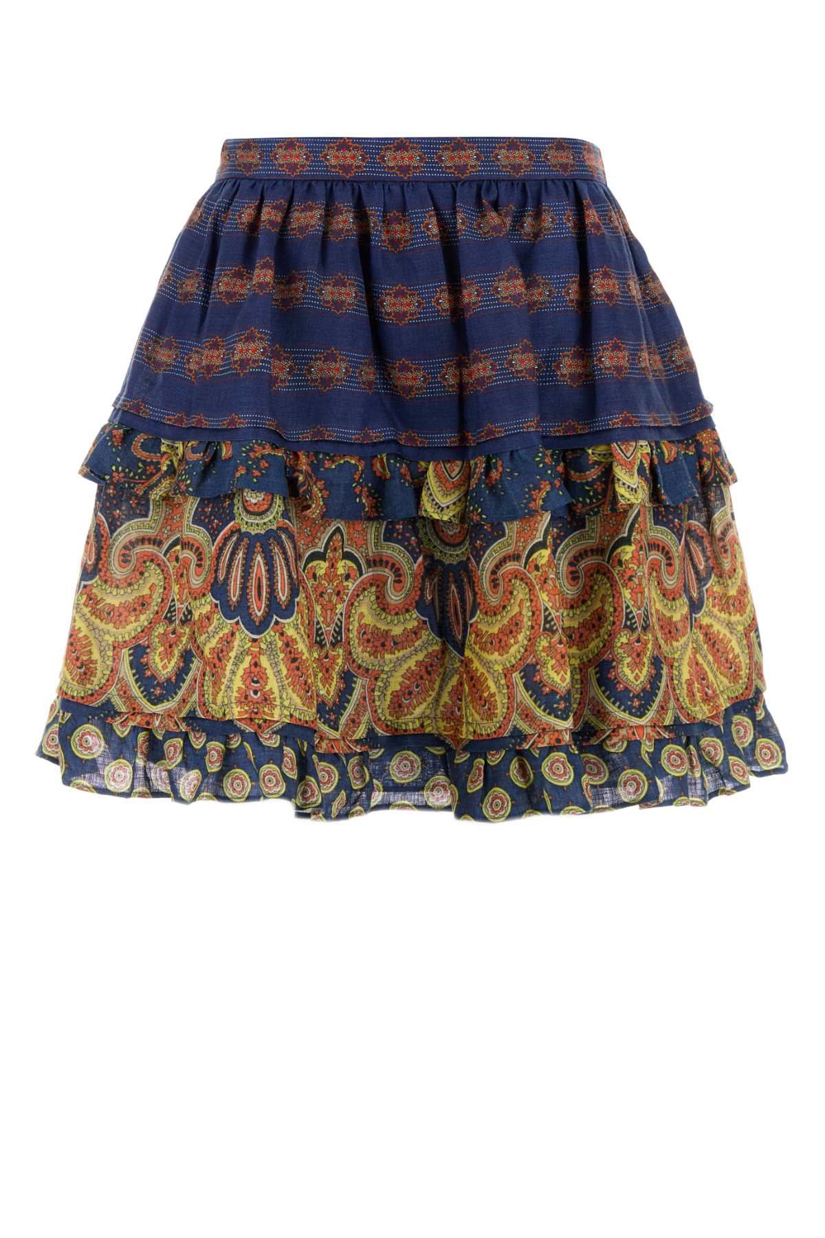 Printed Linen Skirt