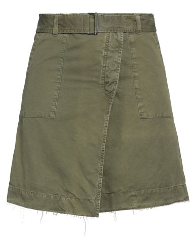 Woman Mini skirt Military green Size 6 Cotton