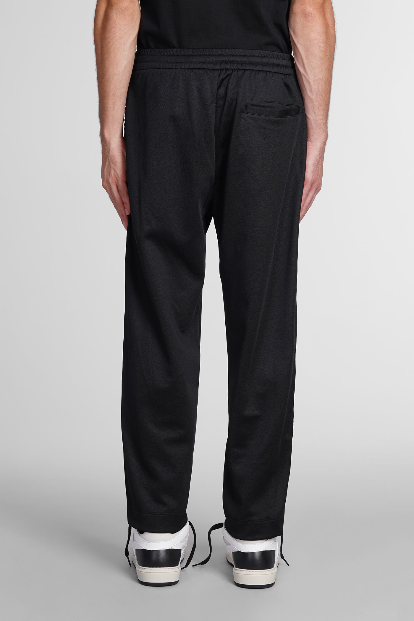 Logo-print drawstring trousers - Black