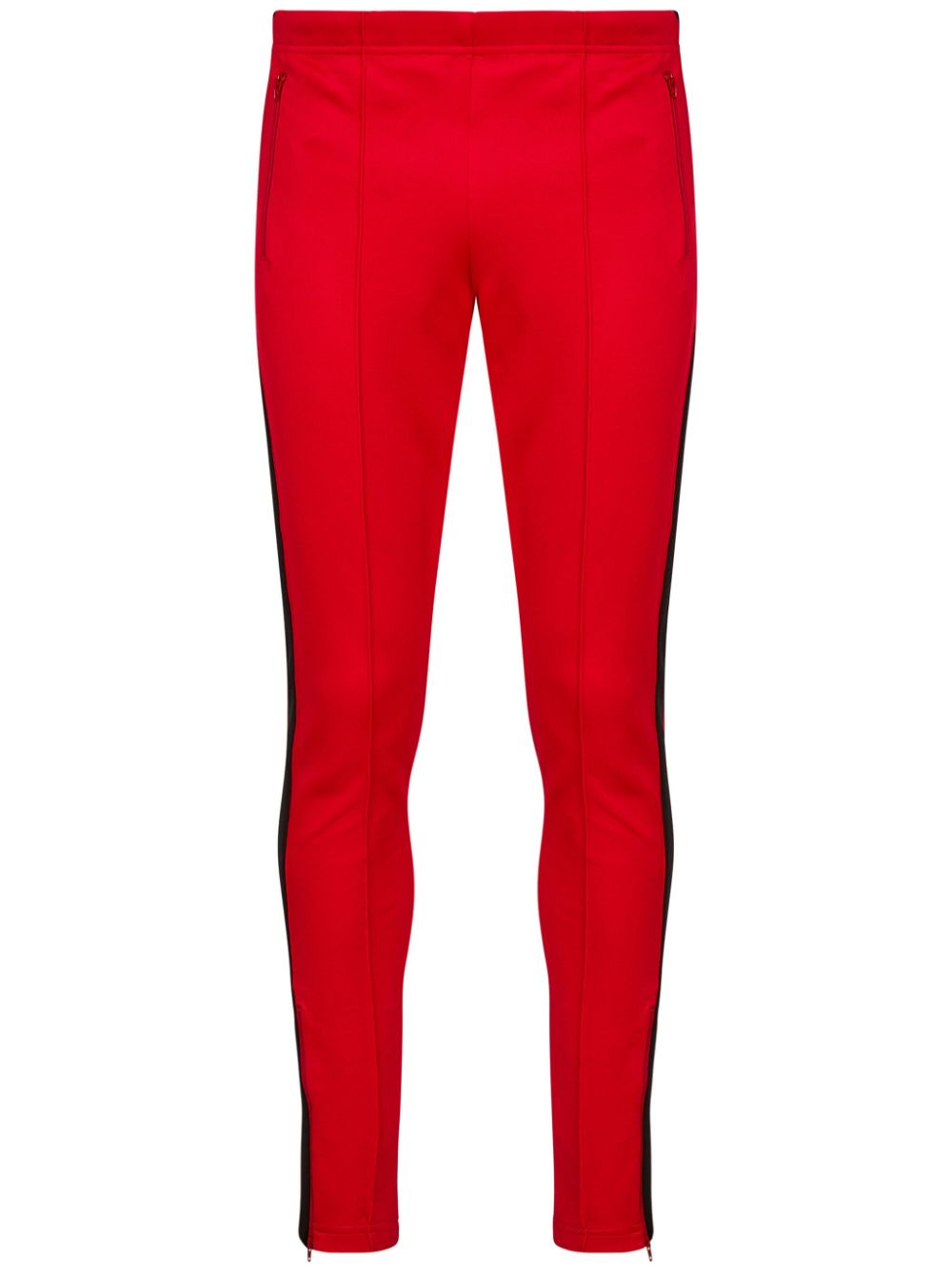Side-stripe track pants - Red