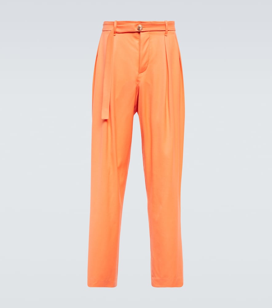 King & Tuckfield Grant high-rise wide-leg wool pants