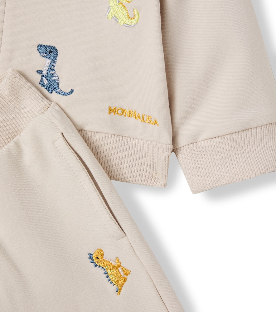 Baby cotton-blend hoodie and sweatpants set