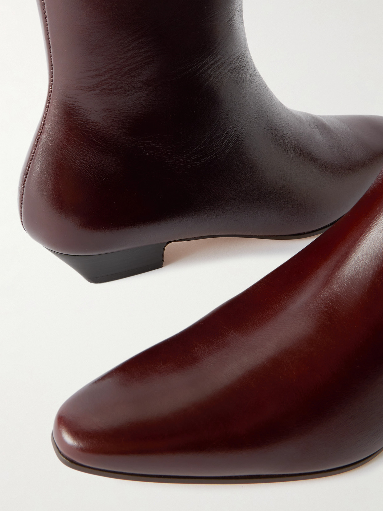 The Lennon Leather Ankle Boots - Brown
