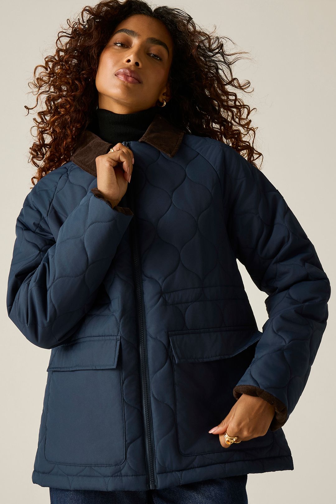 Regatta Women's Onion Quilted Amira Jacket in Navy