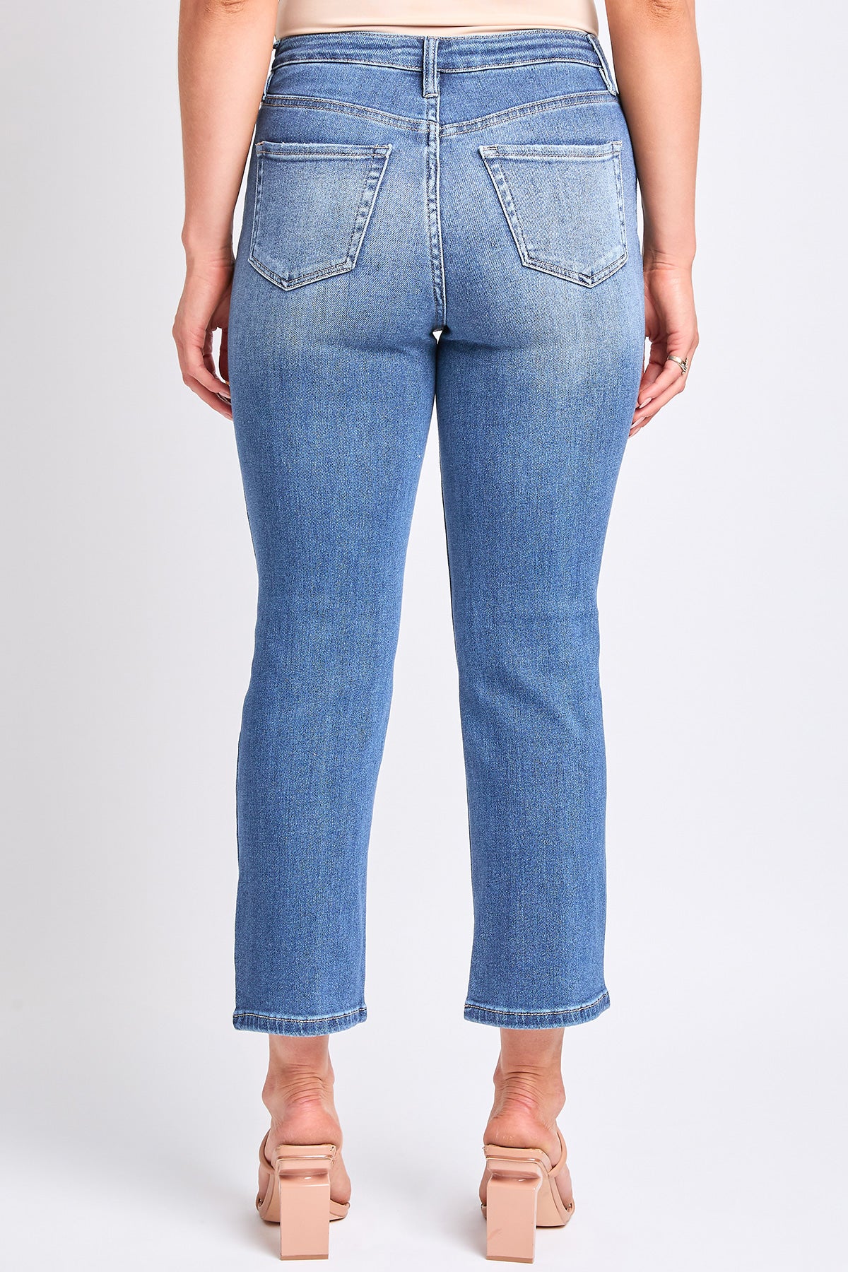 Women's Luxe High Rise Vintage Stretch Straight Jeans