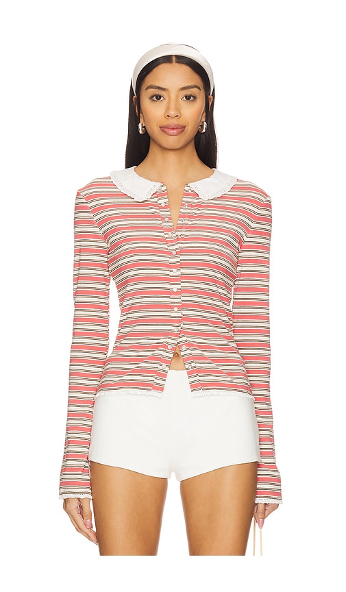 Fait Par Foutch Edith Cardigan in Coral. - S also in XS