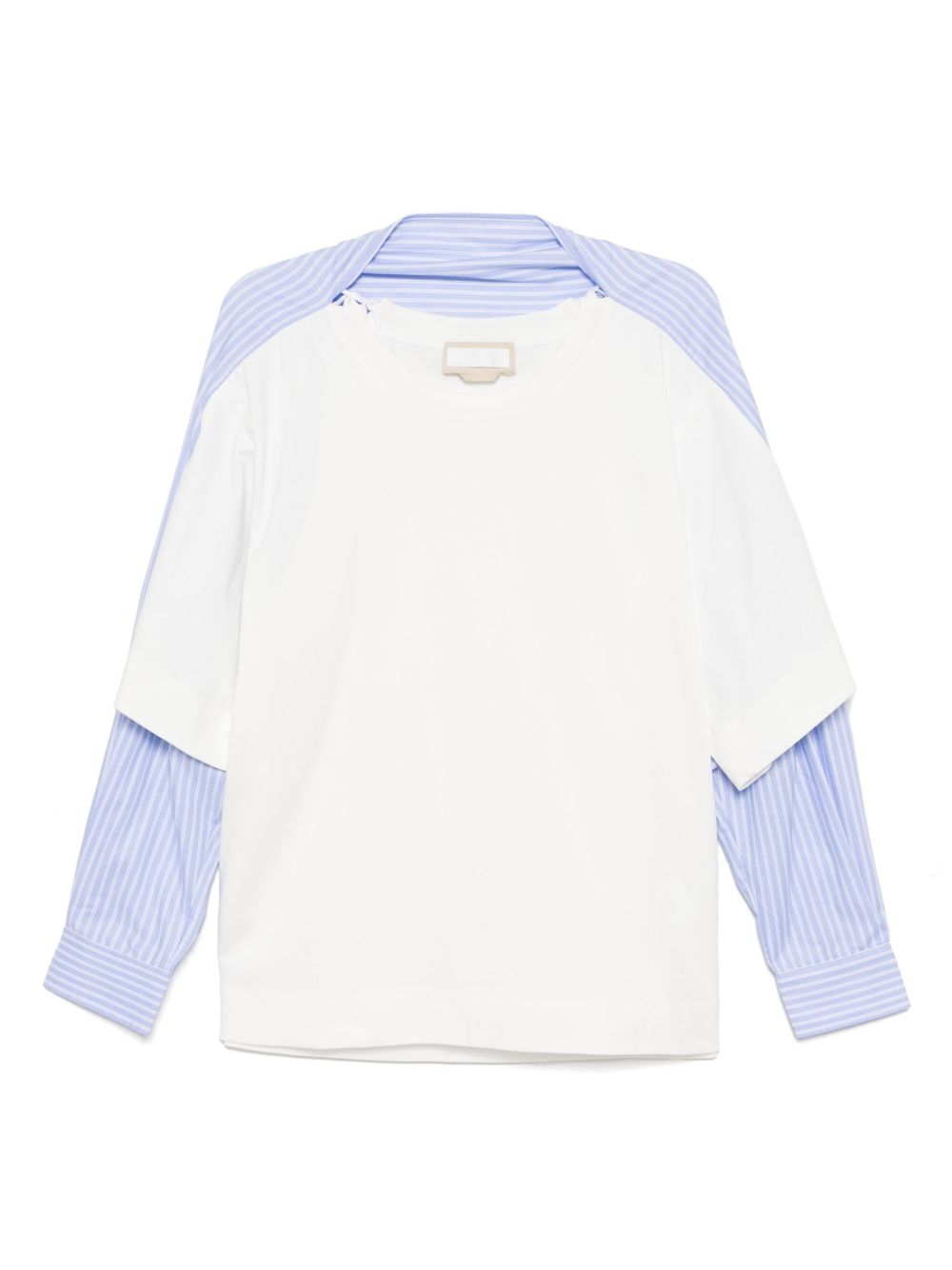 Litkovskaya layered long-sleeves top - White