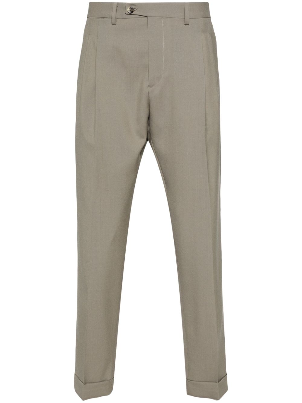 Robert mid-rise straight-leg trousers - Neutrals