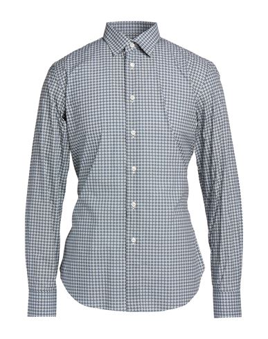 Man Shirt Slate blue Size 16 Cotton