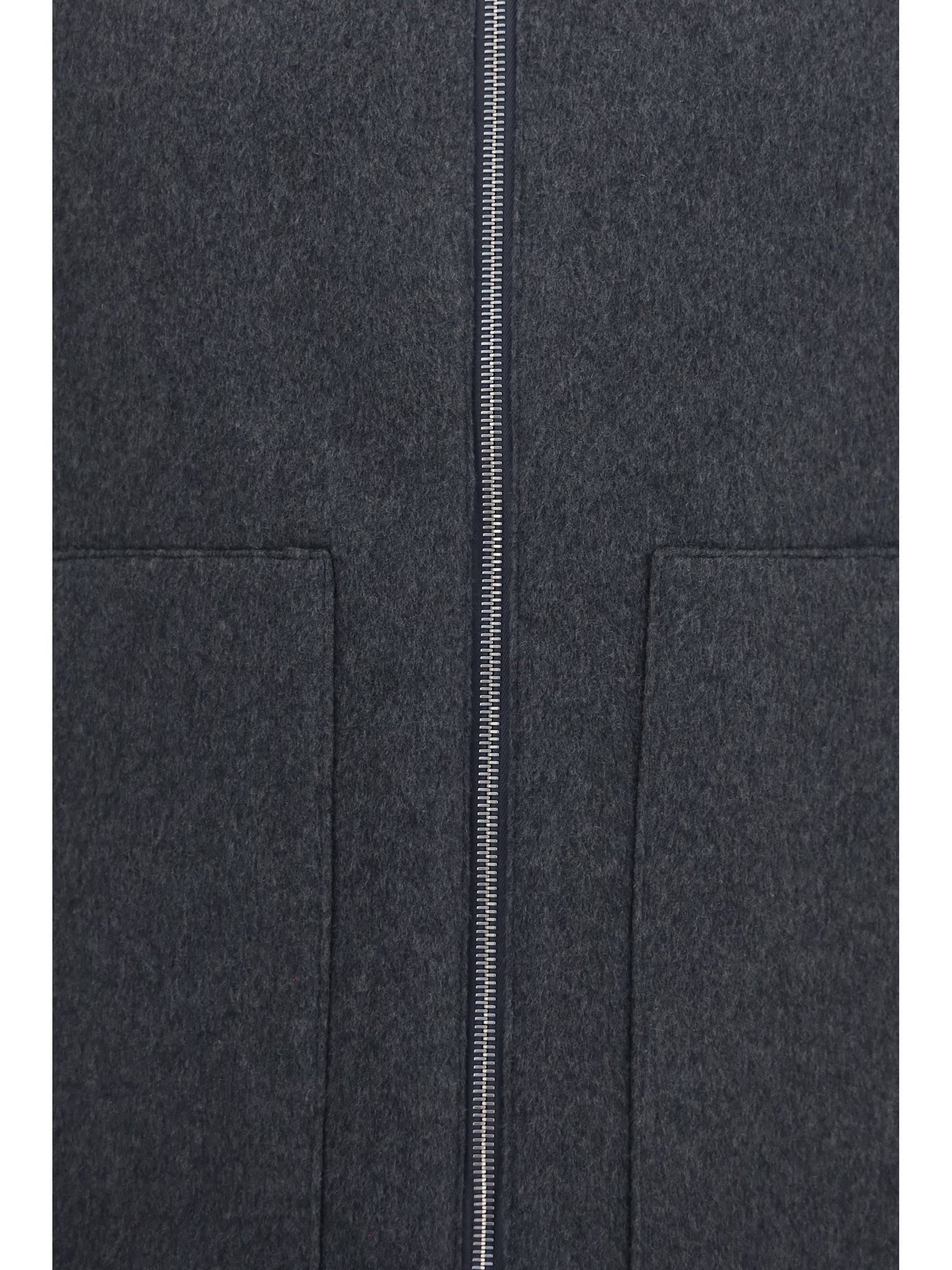 Merino Wool and Cashmere Vest — Gray