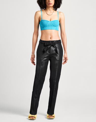 Woman Pants Black Size 4 Polyester, Elastane
