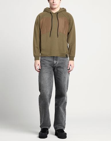 Yosuke Aizawa Man Sweatshirt Military green Size L Cotton, Polyester