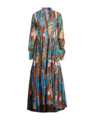 Woman Maxi dress Azure Size M Cotton