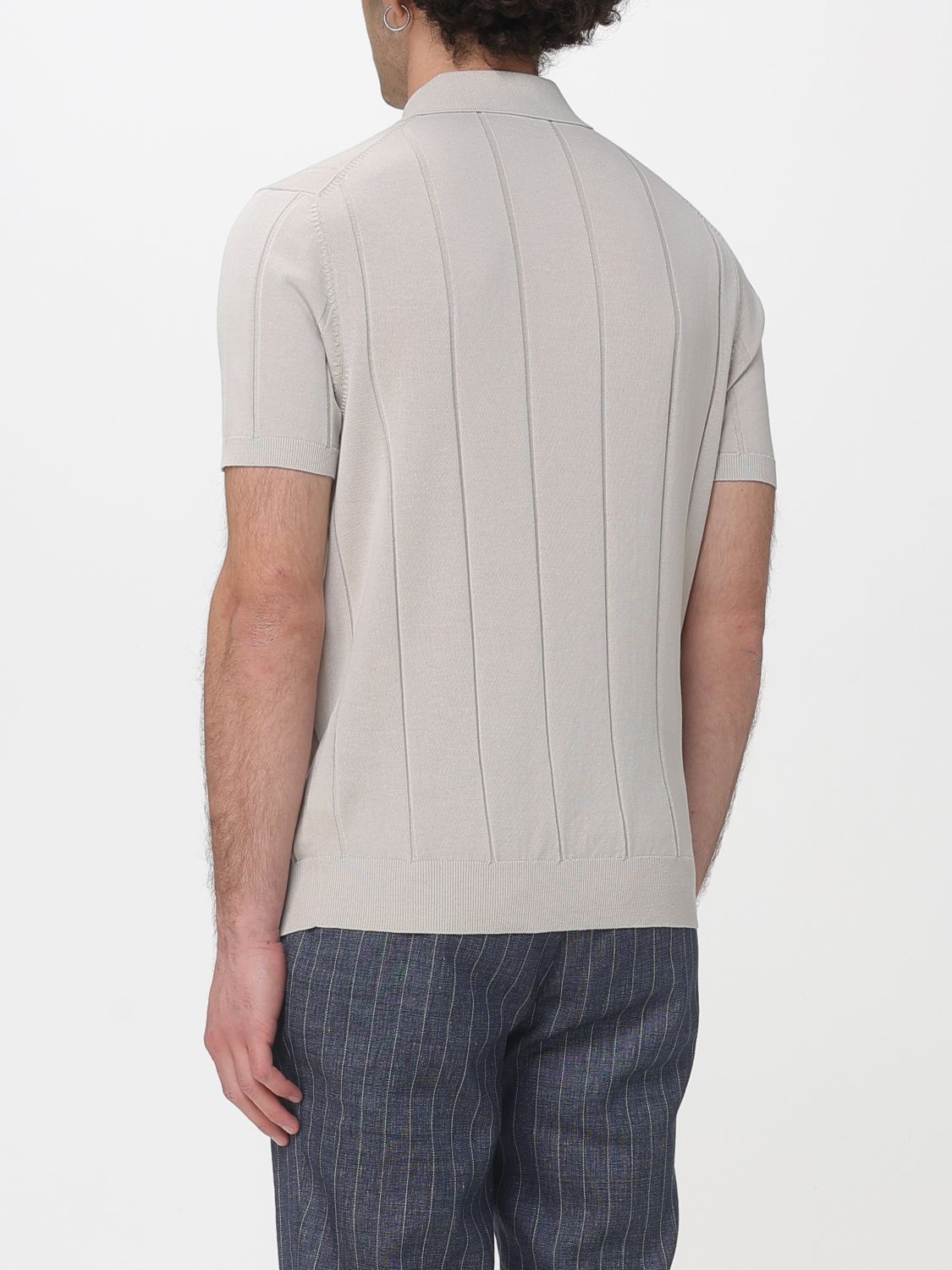 Polo Shirt Men color Beige