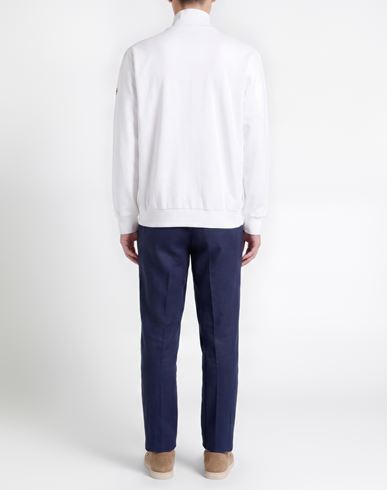 Man Sweatshirt White Size 3XL Cotton, Elastane