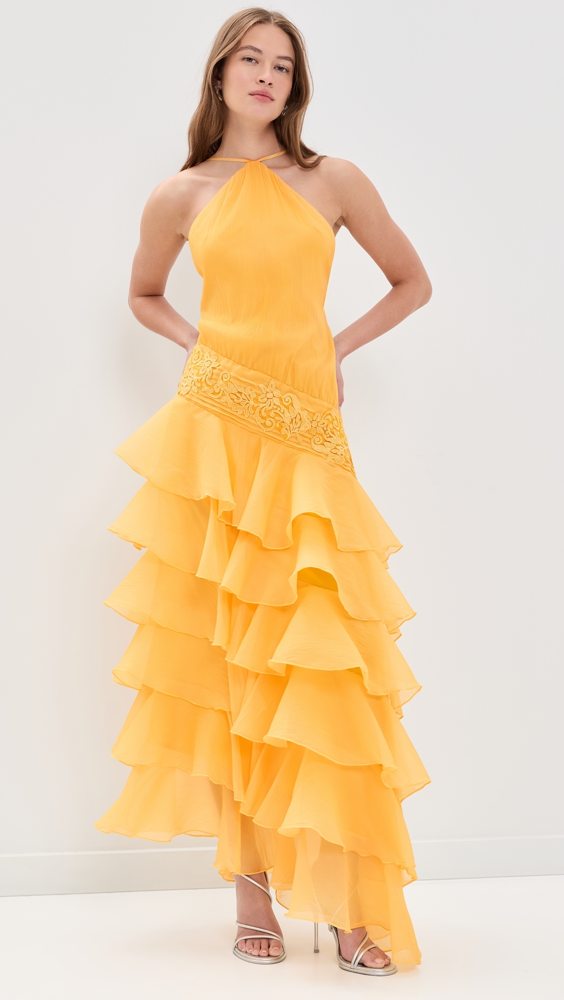 Dahlia Organza Dress Golden Rod