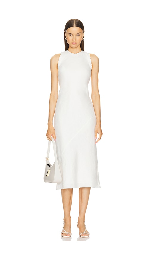 L'Academie by Marianna Lucie Midi Dress in Ivory. - L also in