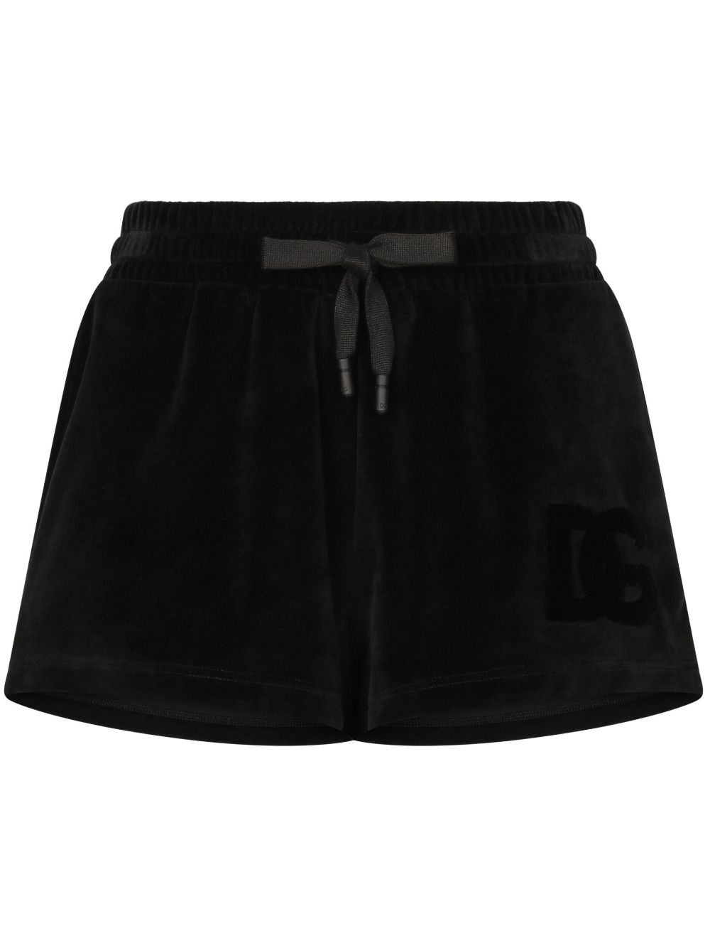 Drawstring-fastening waist shorts - Black