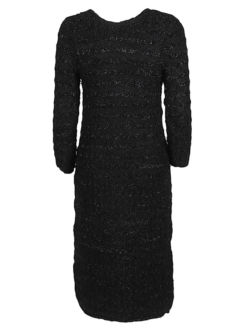 Black Short Buttoned Dress