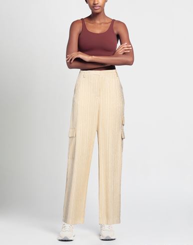 Woman Pants Cream Size 10 Viscose