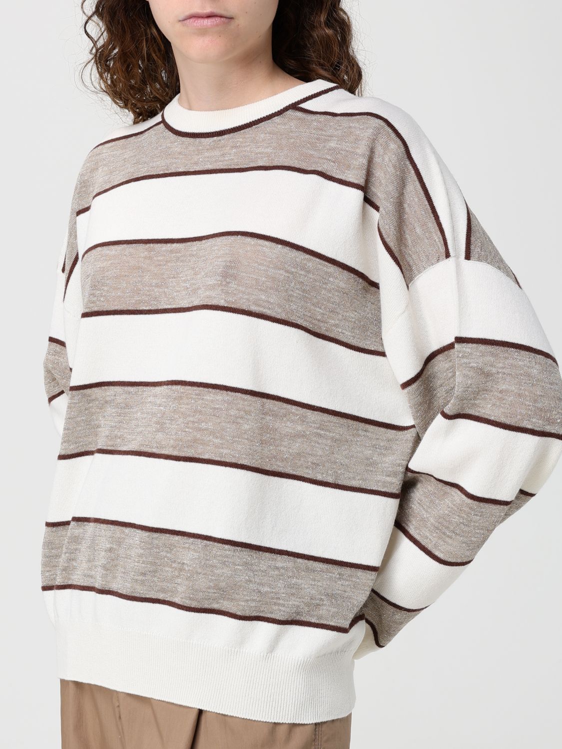 Sweatshirt Woman color Brown