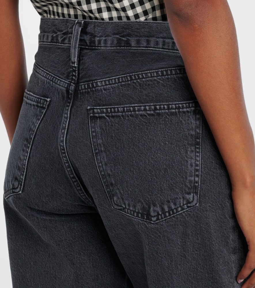 Arc mid-rise cropped wide-leg jeans