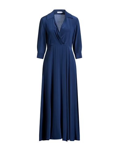 Woman Maxi dress Slate blue Size 2 Silk