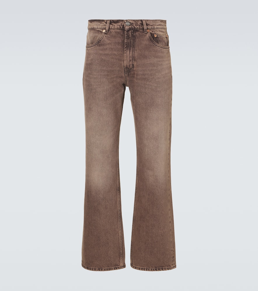 Carlston faded straight jeans