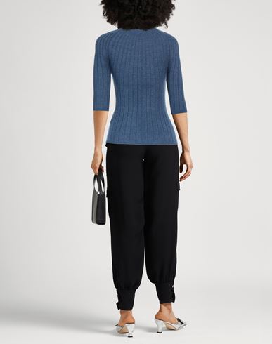 Caractère Woman Turtleneck Slate blue Size XL Viscose, Polyester, Polyamide