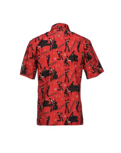 Man Shirt Red Size 15 ½ Cotton, Silk