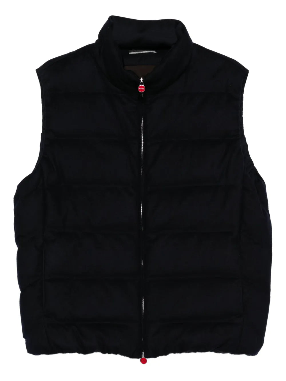 Quilted Virgin Wool Vest — Black