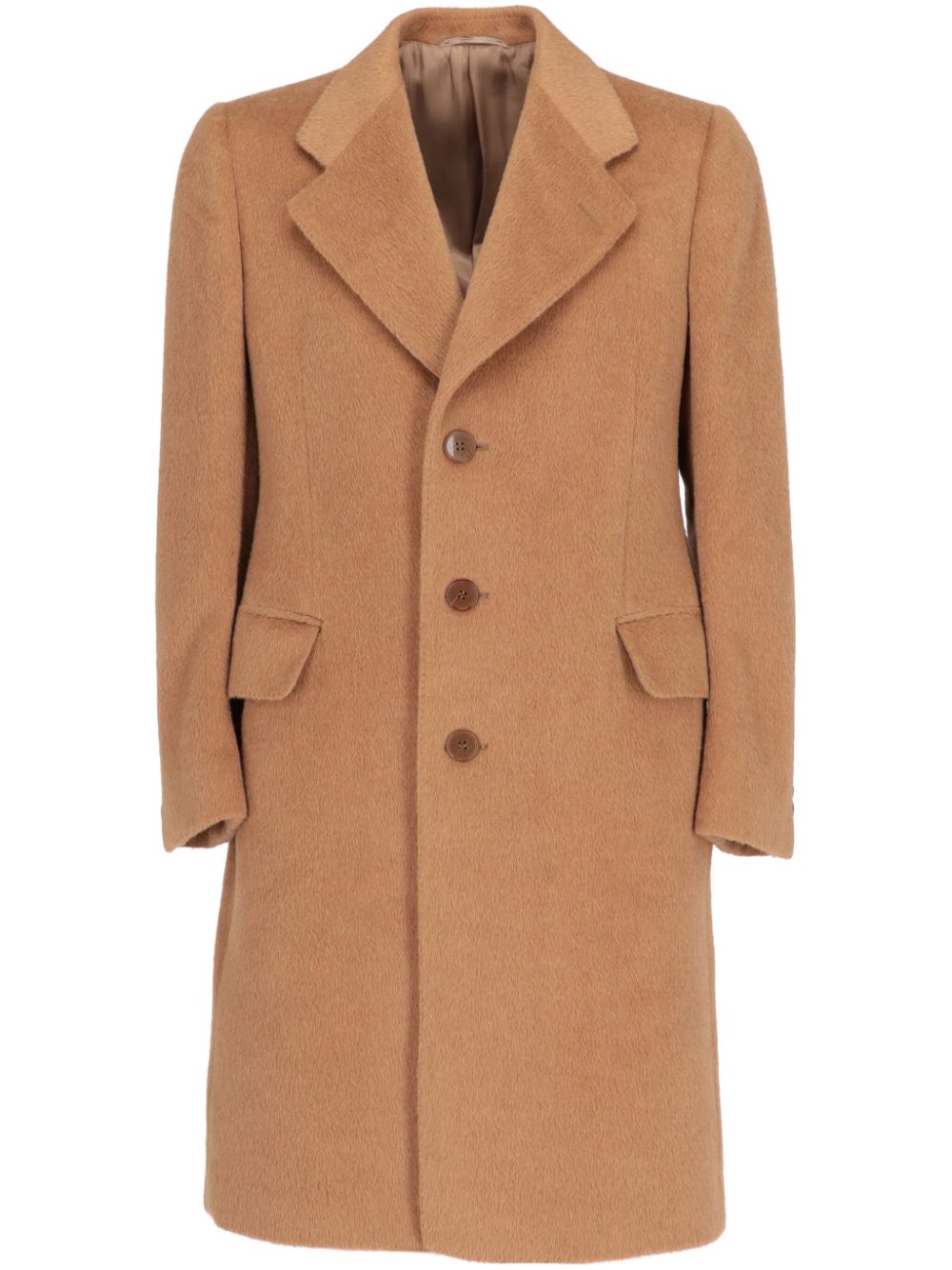1970 single-breasted coat - Brown