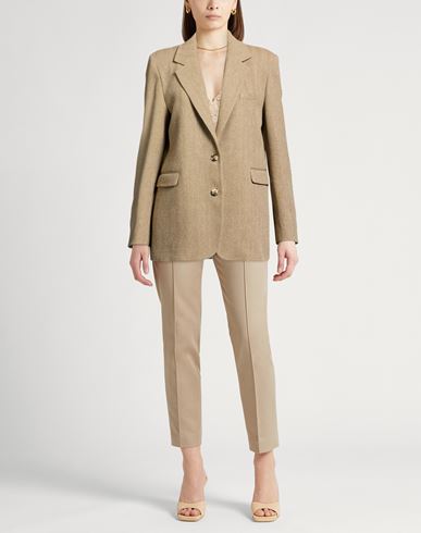 Woman Blazer Light brown Size 0 Linen, Cotton, Elastane