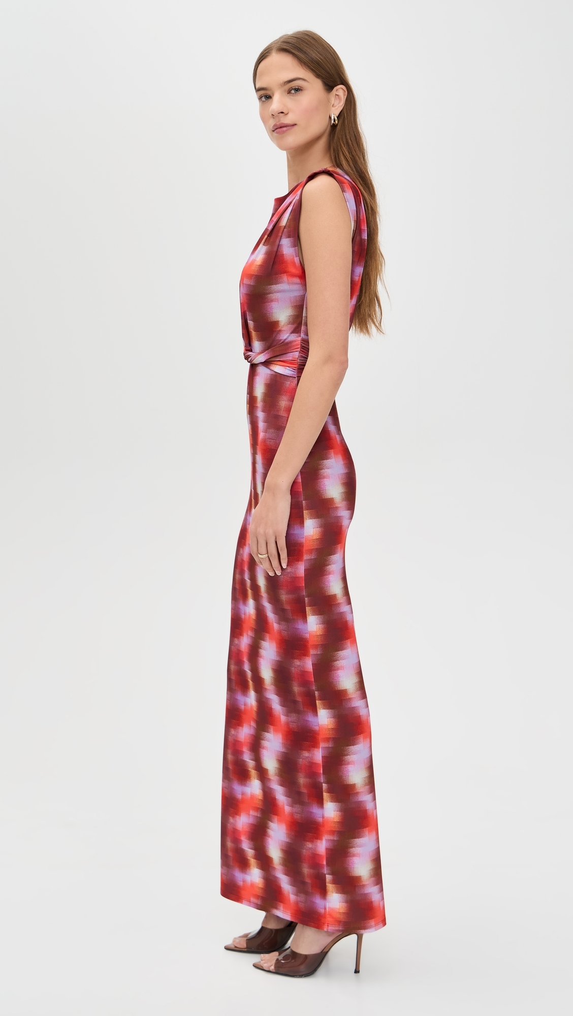 Yvette Dress Pixelated Wave