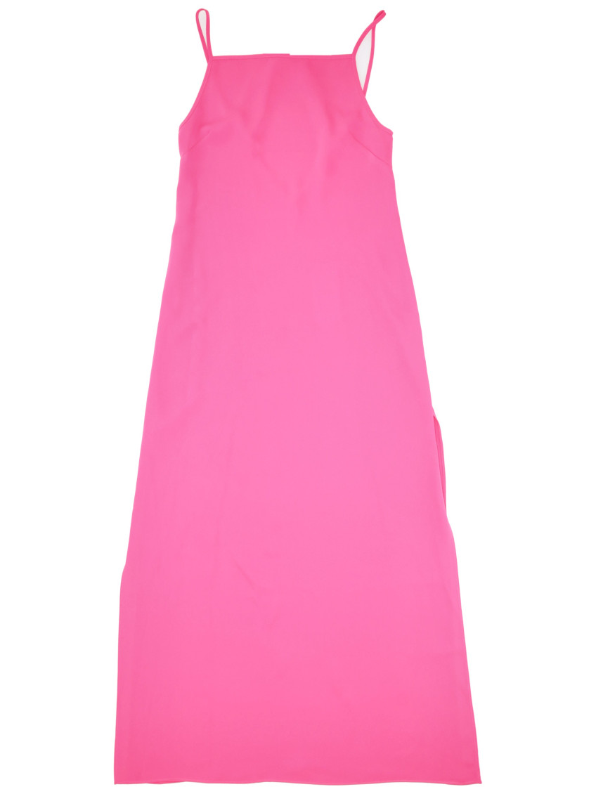 Pink Bow Detail Midi Dress