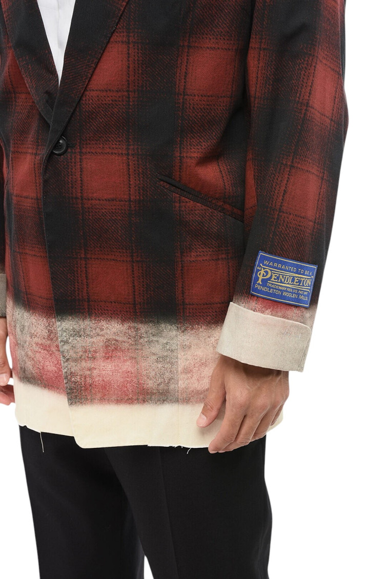 Red Cotton Blazer