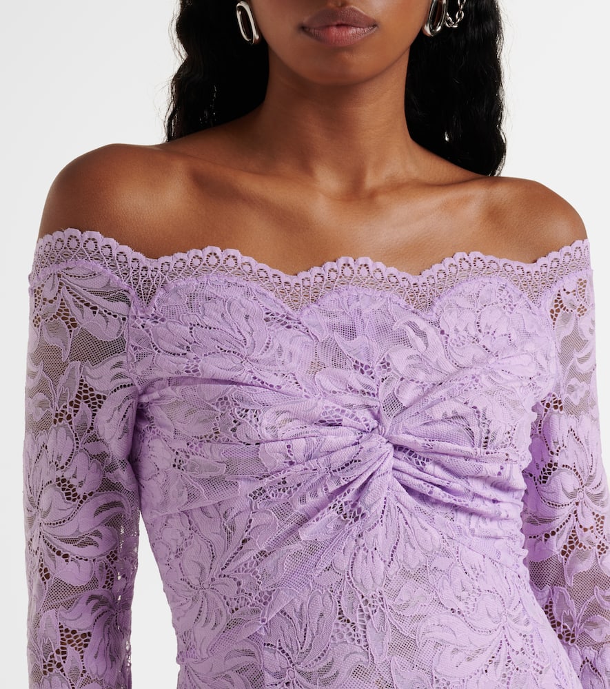 Lavender lace gown