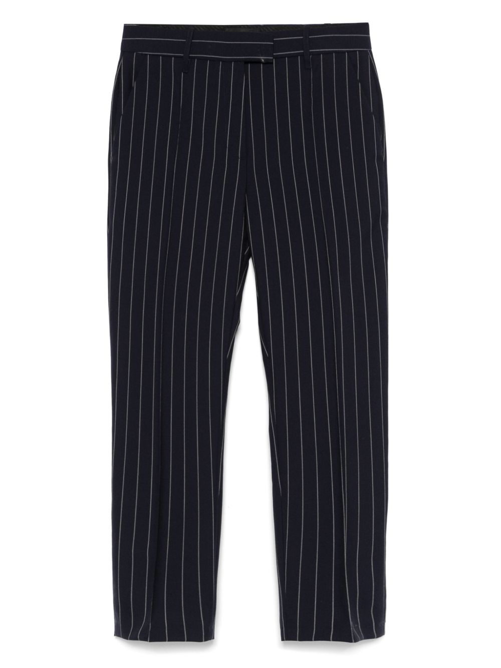 Wool straight-leg trousers - Blue