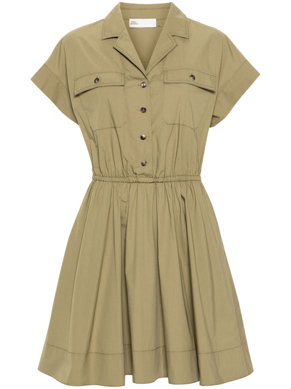 Poplin shirt dress - 250 VERDE