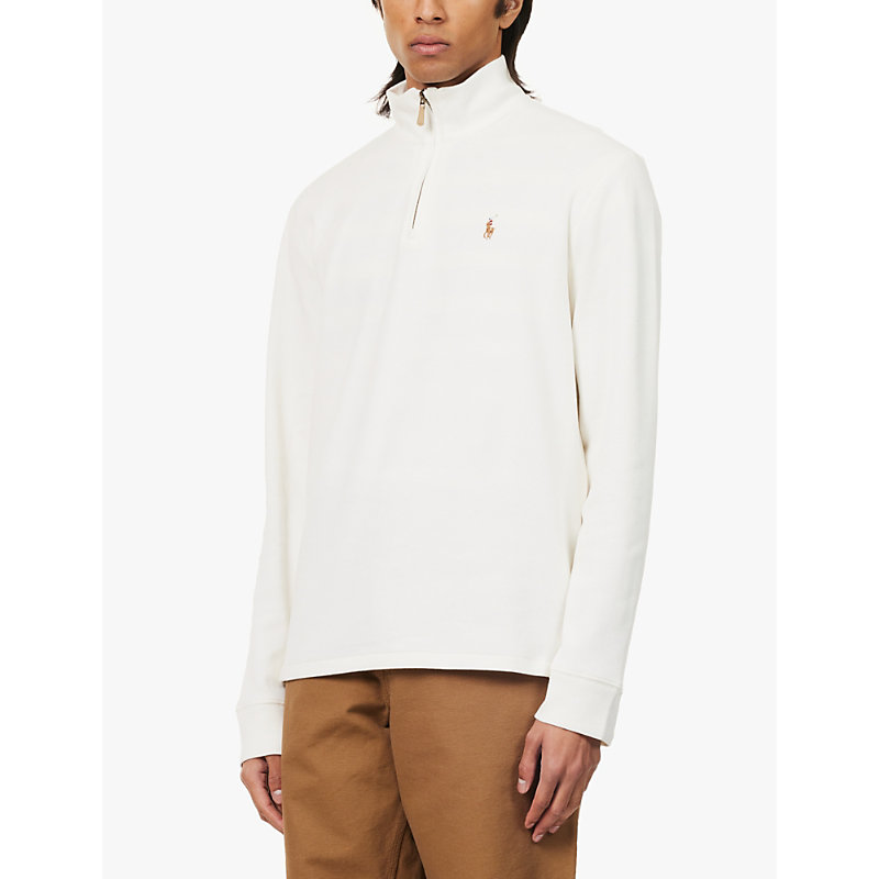 Mens Nevis Estate Half-zip Cotton-jersey Sweatshirt